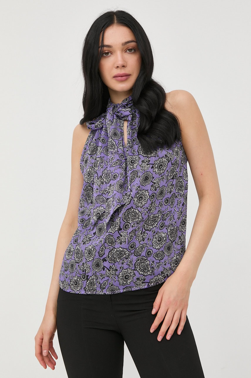 Morgan bluza femei, culoarea violet, modelator