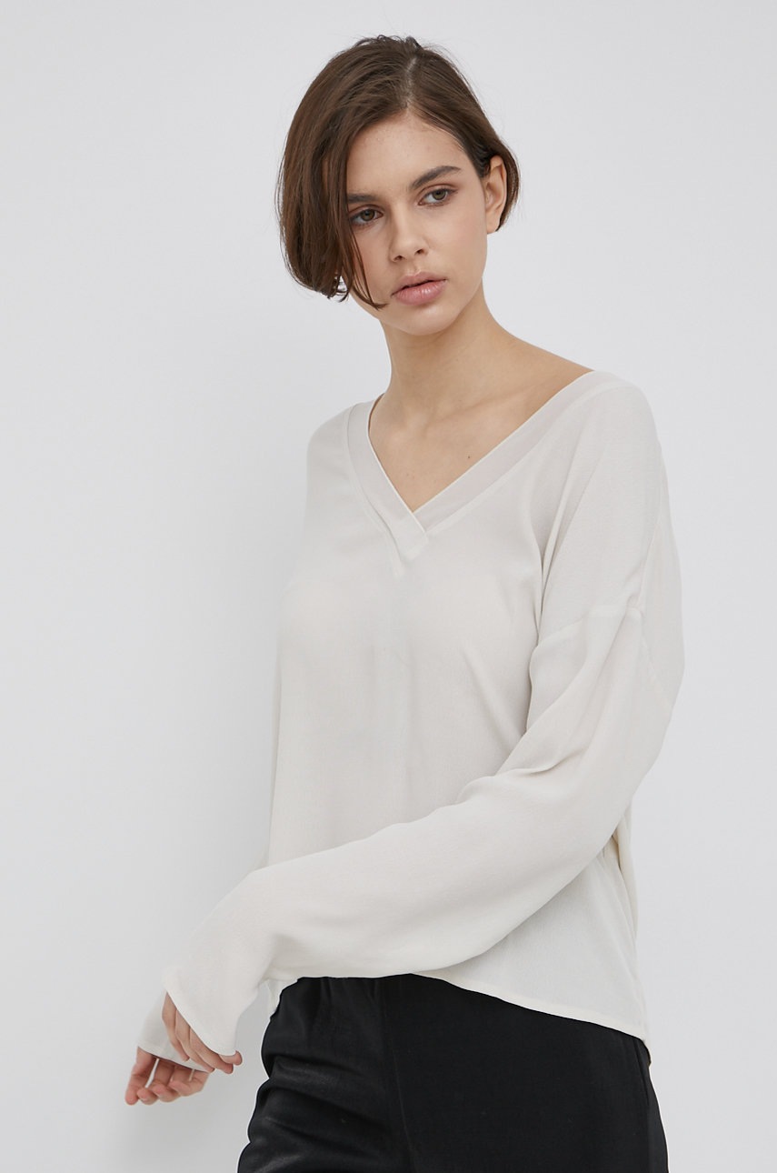 

Блуза Vero Moda дамска в бежово с изчистен дизайн, Бежов
