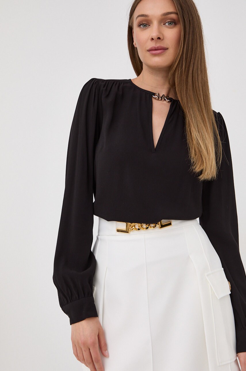 Michael michael kors bluza femei, culoarea negru, neted