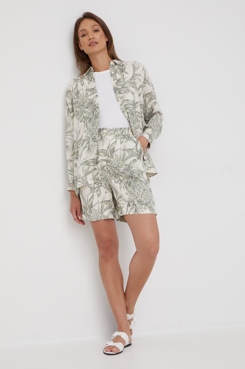 

Рубашка Tommy Hilfiger женская цвет зелёный relaxed классический воротник