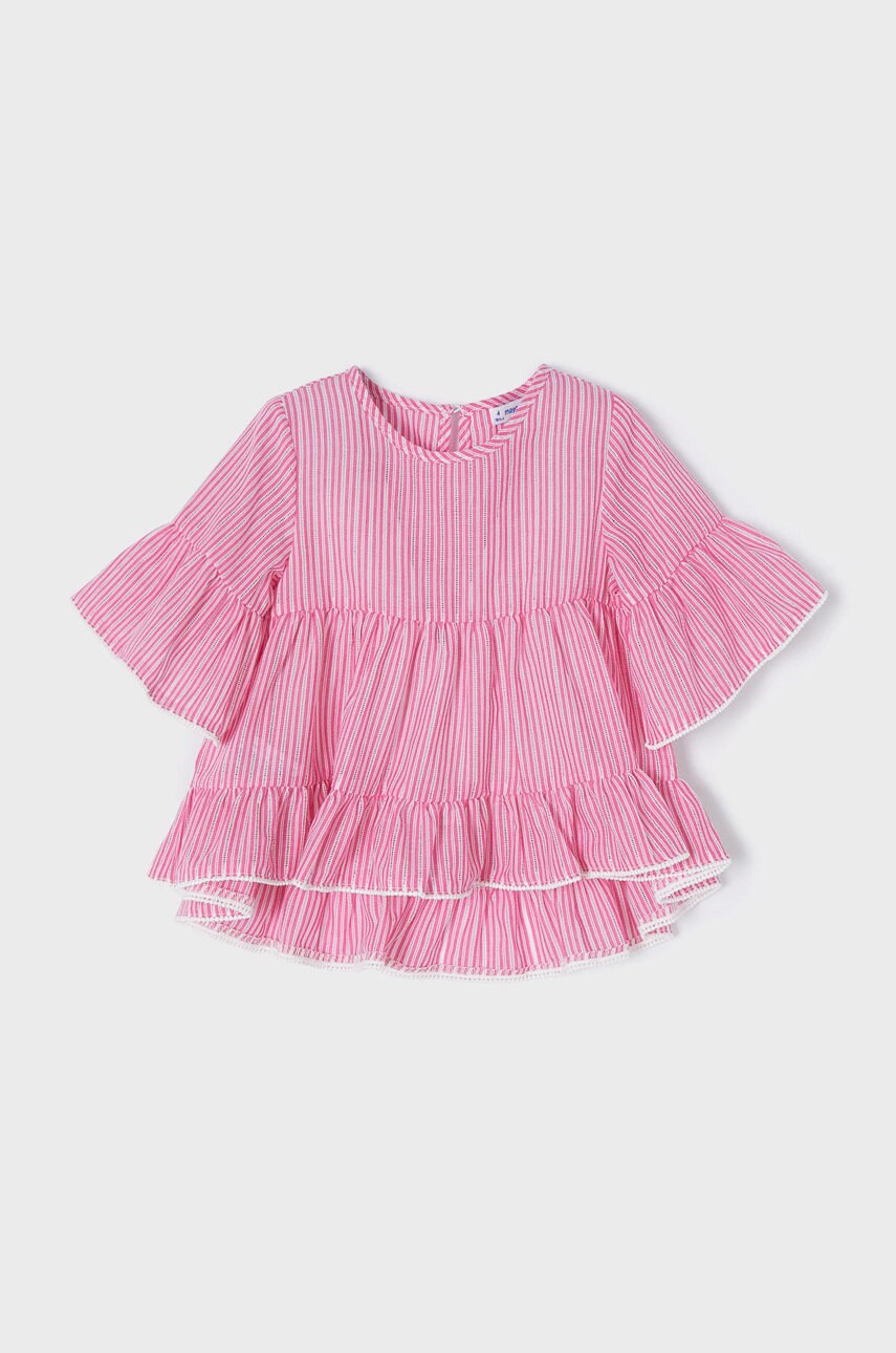 Mayoral bluza copii culoarea roz, in dungi