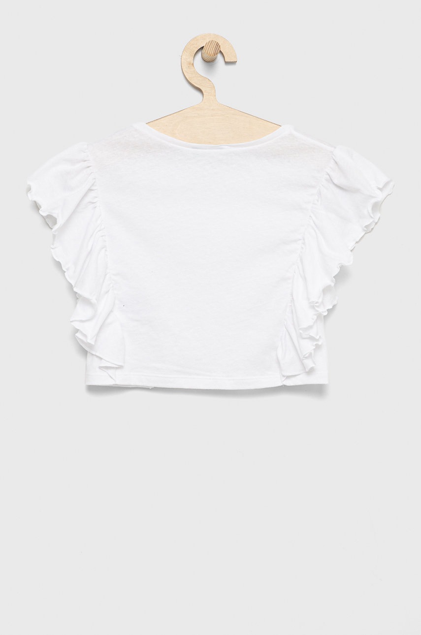 Дитяча блузка United Colors of Benetton колір білий однотонна в Полтаві Дитяча блузка United Colors of Benetton колір білий однотонна в Полтаві