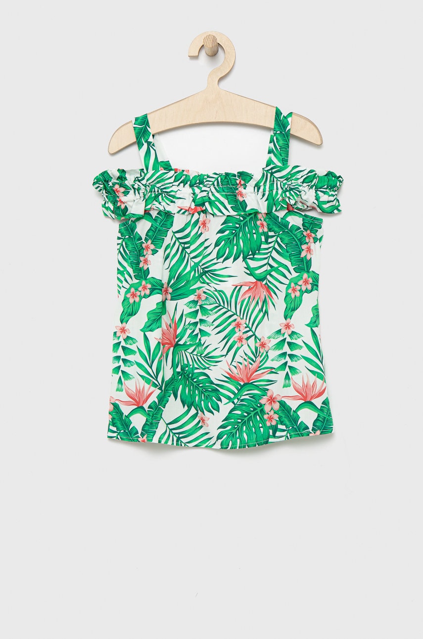 Birba&trybeyond bluza copii culoarea verde, modelator