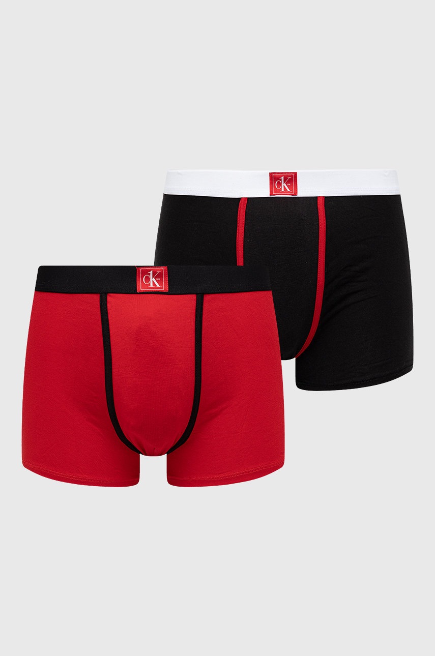 

Детски боксерки Calvin Klein Underwear (2 чифта) в червено, Червен