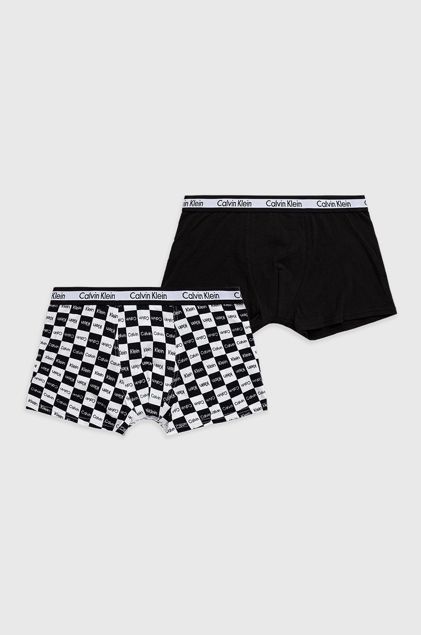 

Детски боксерки Calvin Klein Underwear (2 чифта) в черно, Черен
