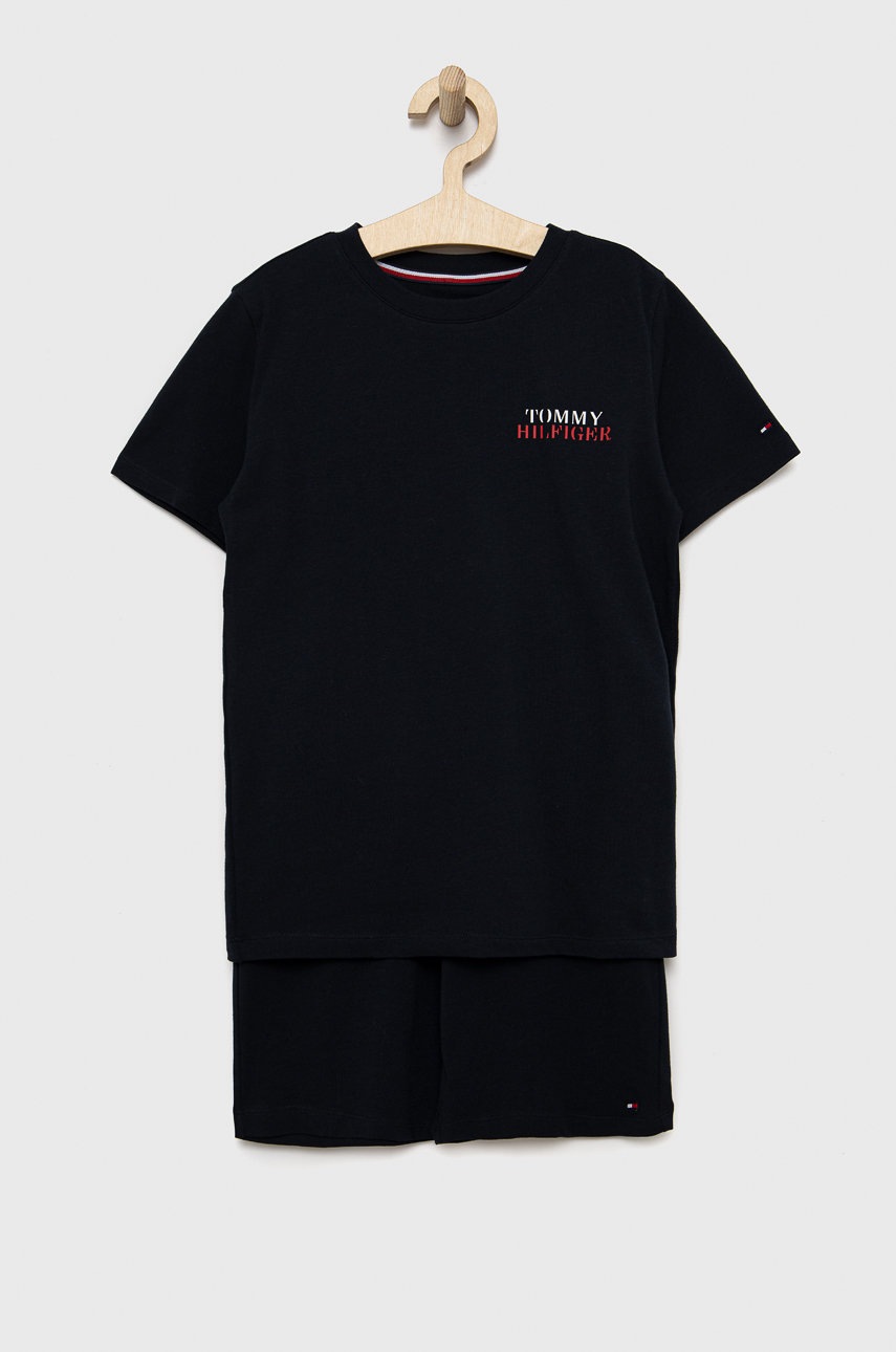 

Детска пижама Tommy Hilfiger в тъмносиньо с принт, Тъмносин