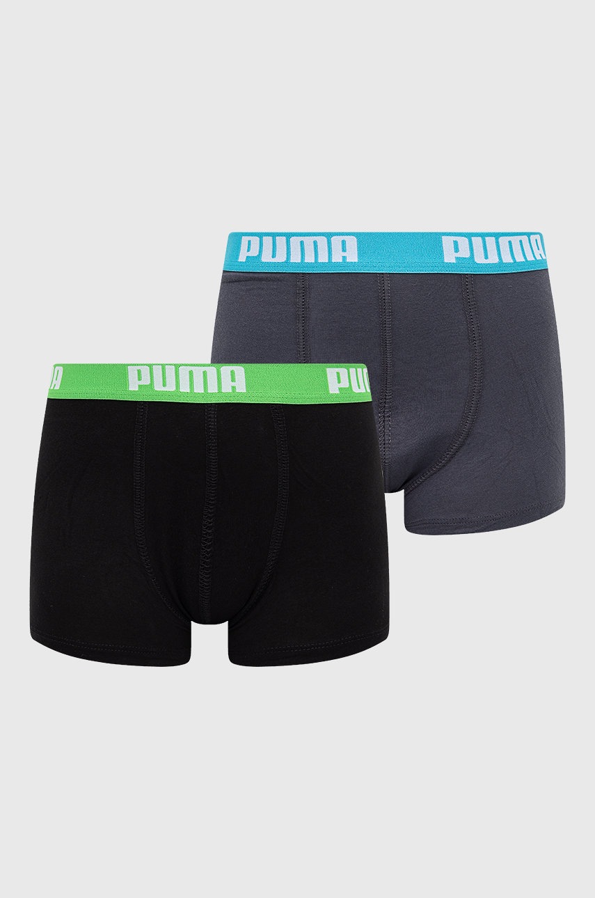 

Детски боксерки Puma (2 чифта) 935454 в черно, Черен