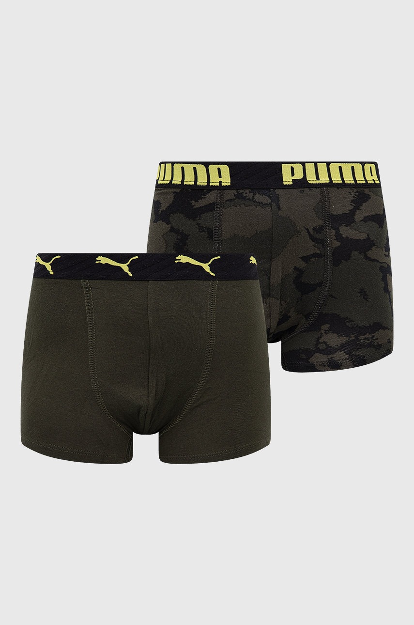 

Детски боксерки Puma (2 чифта) 935527 в зелено, Зелен