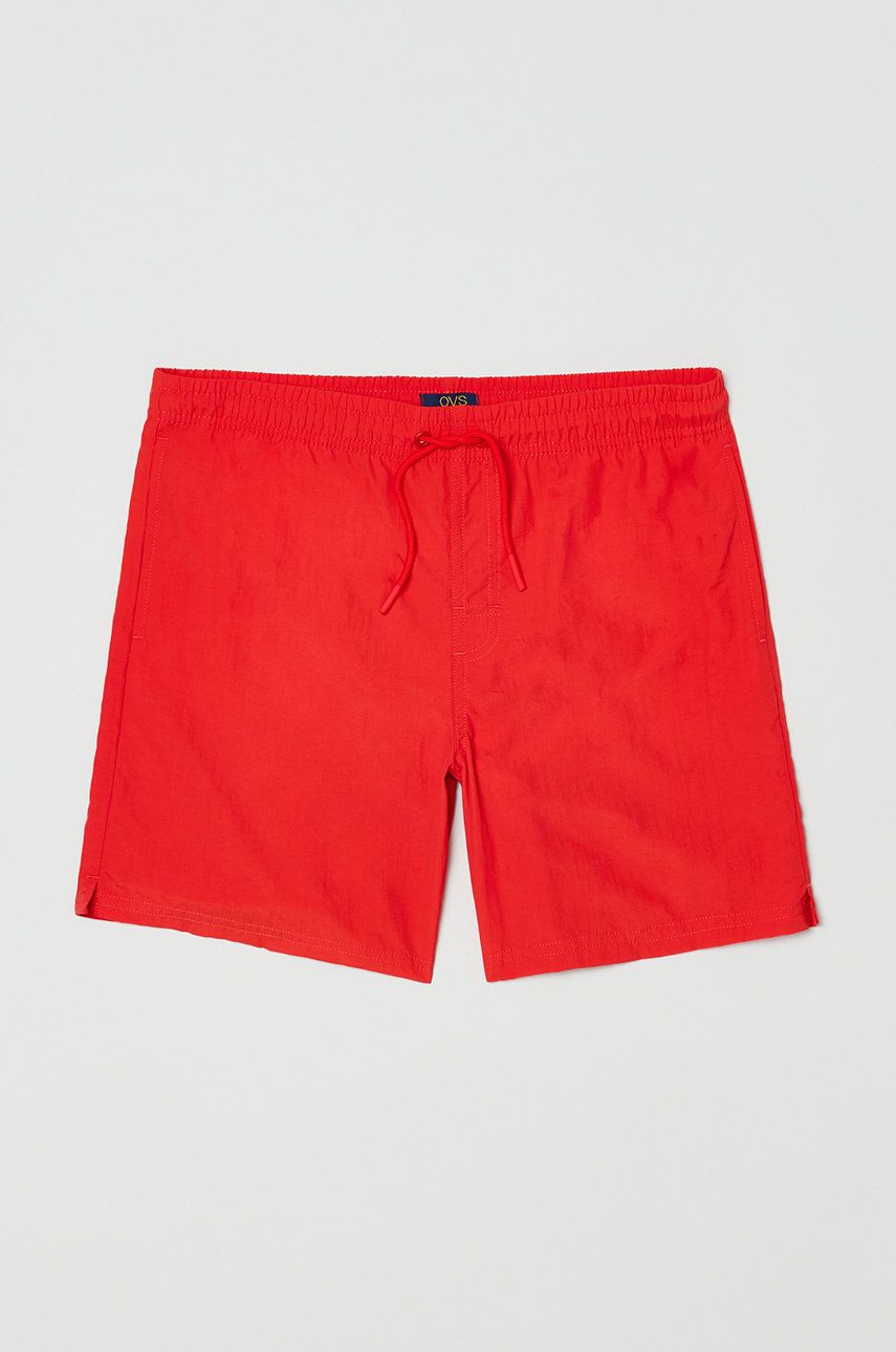 Dětské plavkové šortky OVS červená barva - červená -  Hlavní materiál: 100% Polyamid Podší