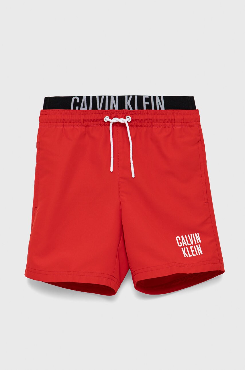 

Детски плувни шорти Calvin Klein Jeans в червено, Червен