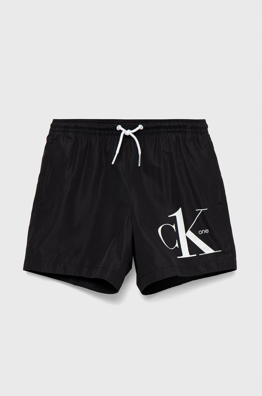 

Детски плувни шорти Calvin Klein Jeans в черно, Черен