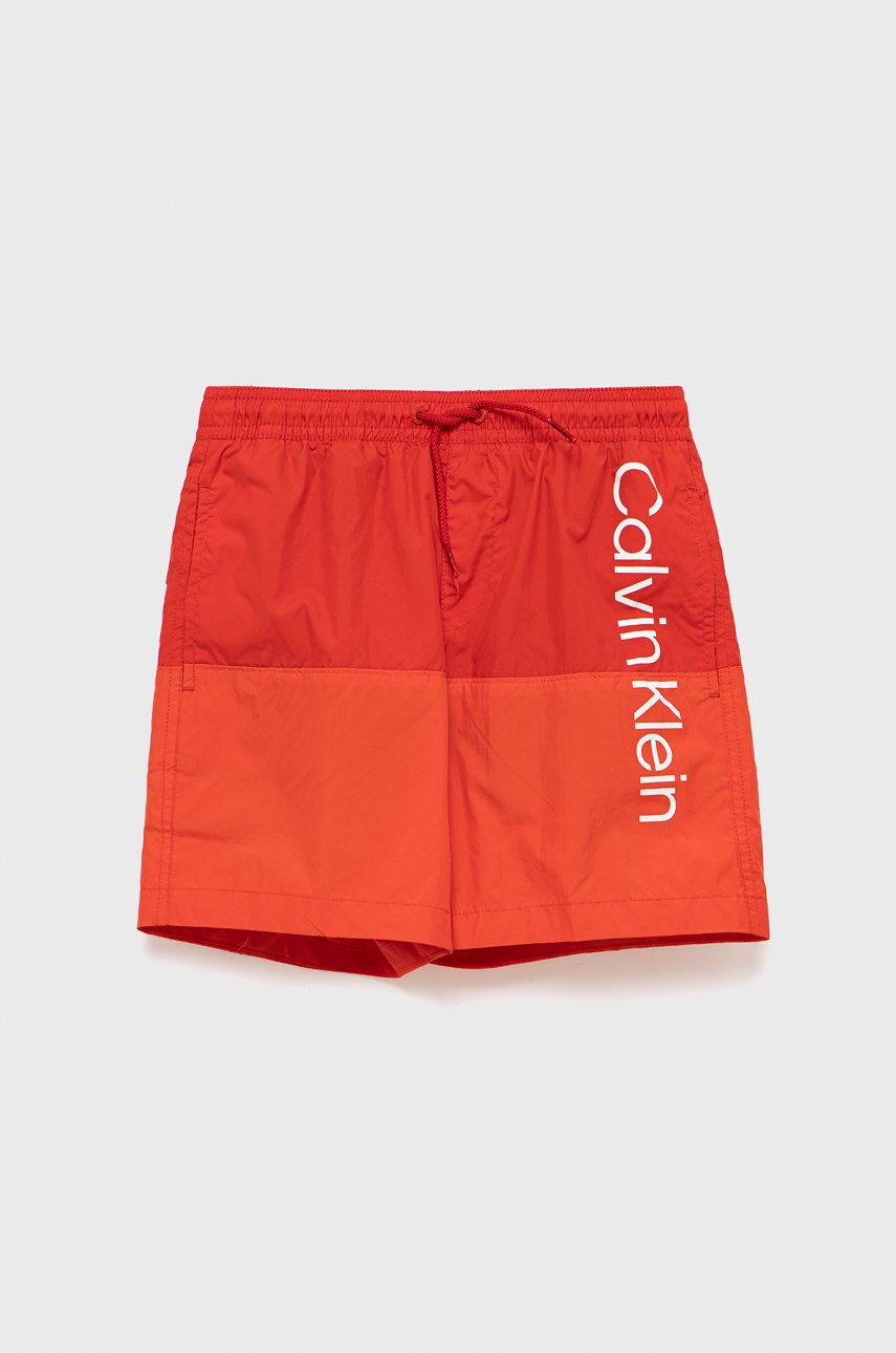 

Детски плувни шорти Calvin Klein Jeans в червено, Червен