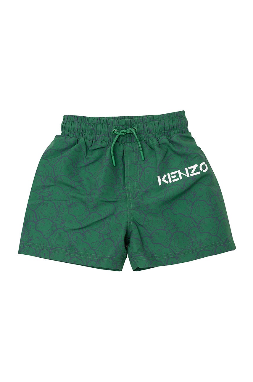 

Детски плувни шорти Kenzo Kids в зелено, Зелен