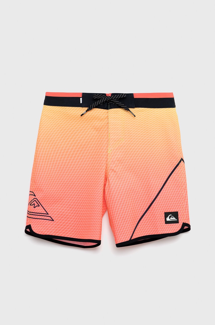 Quiksilver pantaloni scurti de baie copii culoarea portocaliu