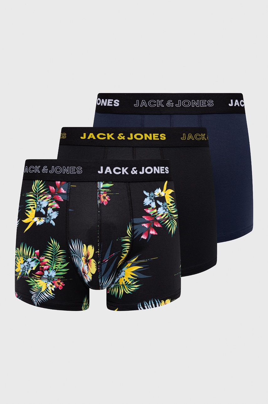 

Детски боксерки Jack & Jones (3-pack) в черно, Черен