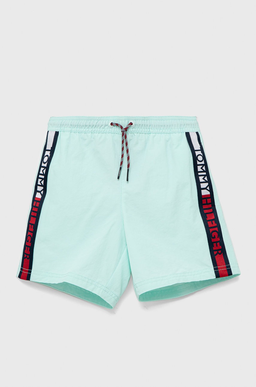 

Детски плувни шорти Tommy Hilfiger в тюркоазено, Тюркоазен