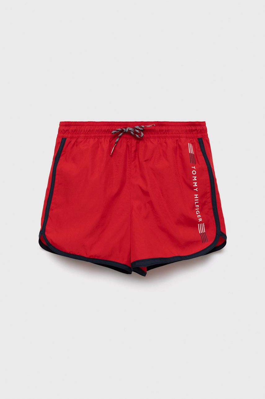 

Детски плувни шорти Tommy Hilfiger в червено, Червен