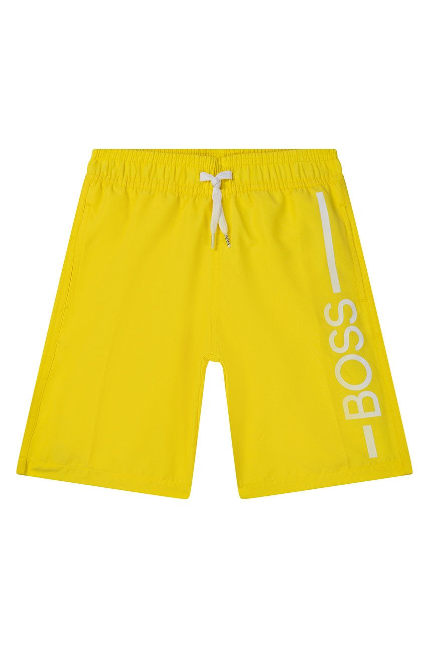 Boss pantaloni scurti de baie copii culoarea galben Băieți 2023-02-05