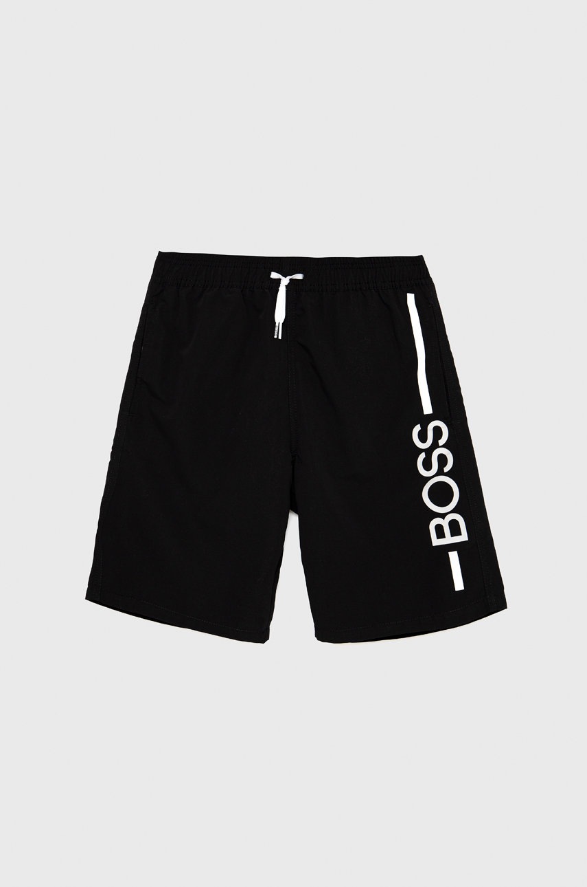 

Детски плувни шорти Boss в черно, Черен
