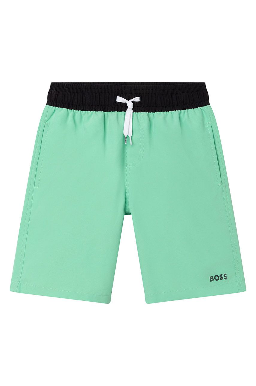 Boss pantaloni scurti de baie copii culoarea verde Băieți 2023-10-03
