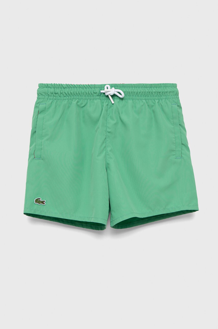 Lacoste pantaloni scurti de baie copii culoarea turcoaz