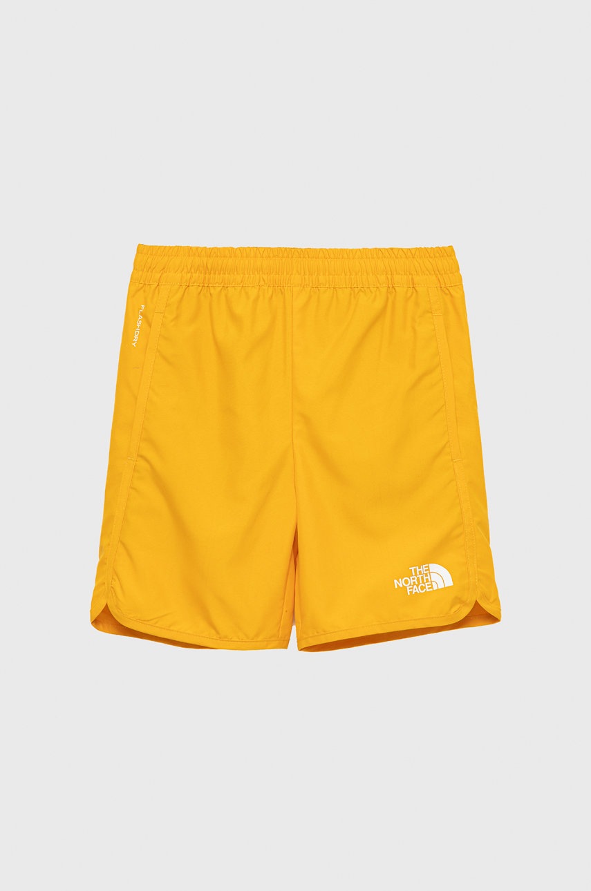 

Детски плувни шорти The North Face в жълто, Жълт