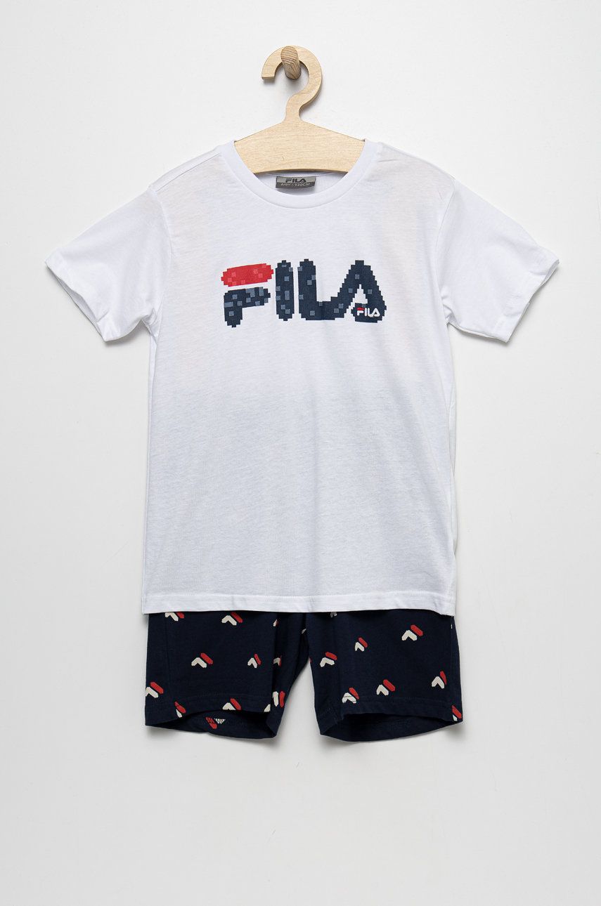 Fila Pijamale De Bumbac Pentru Copii Culoarea Albastru Marin, Cu Imprimeu