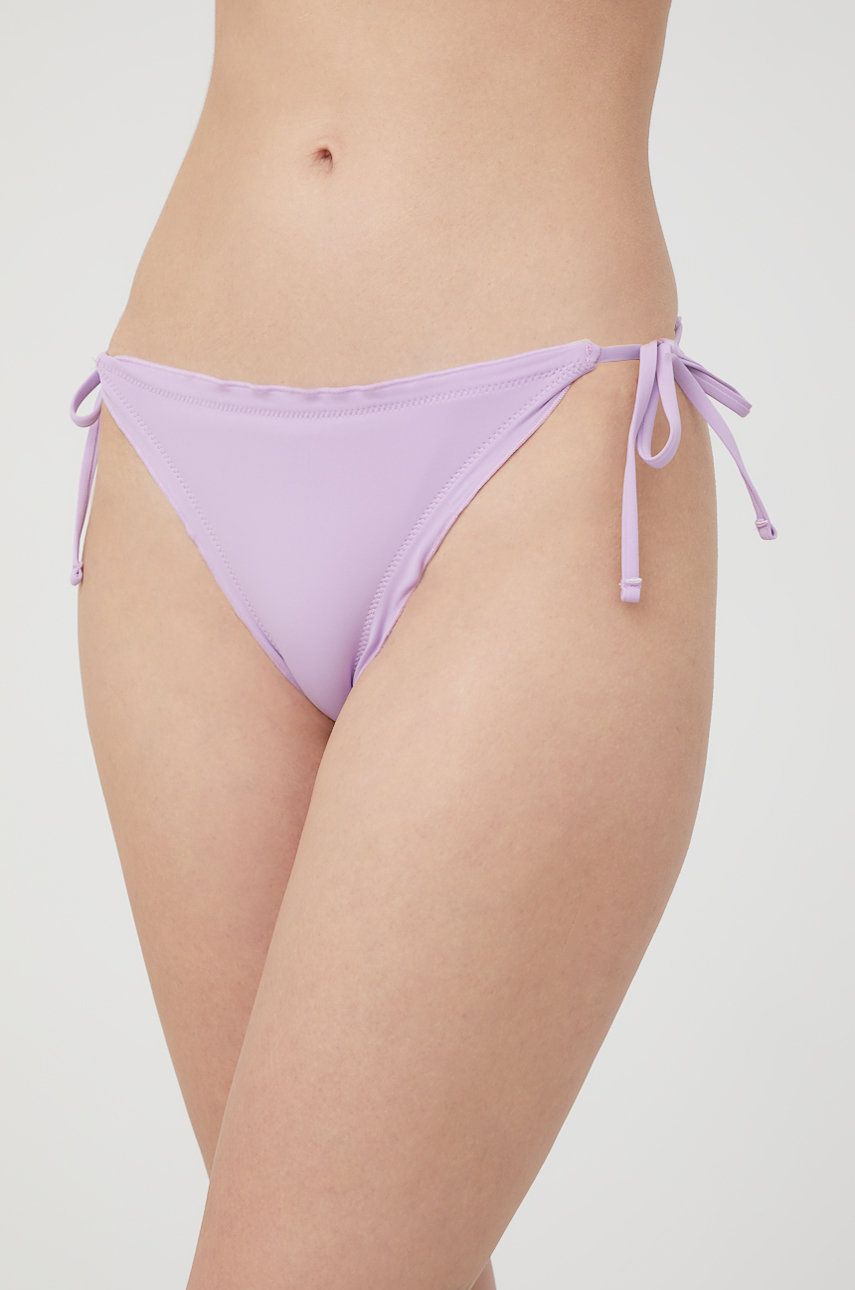 E-shop Plavkové kalhotky Pieces fialová barva