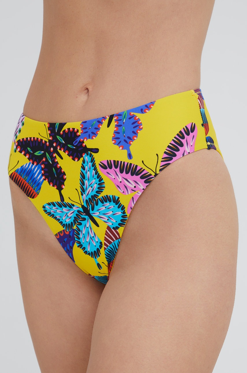 

Долнище на бански Desigual в жълто, Жълт