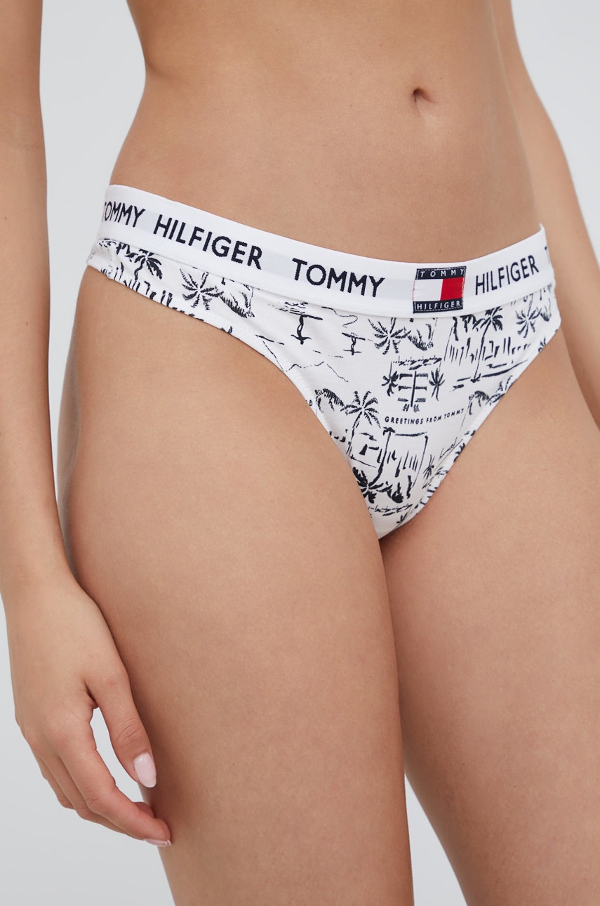 

Прашки Tommy Hilfiger в бяло, Бял