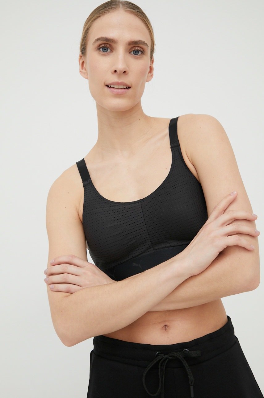 

Спортен сутиен Puma 935540 в черно с изчистен дизайн, Черен