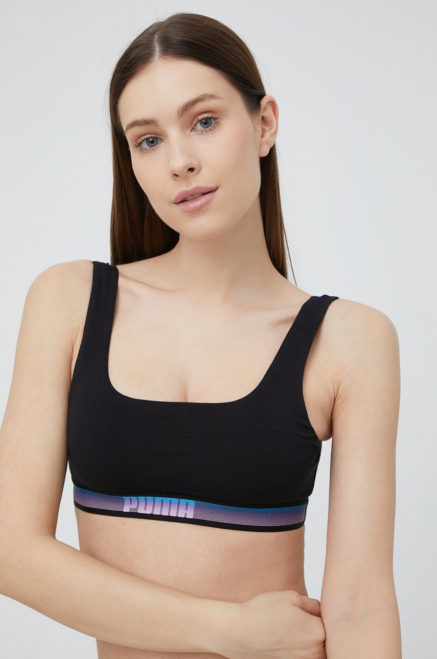 

Сутиен Puma 935541 в черно с изчистен дизайн, Черен