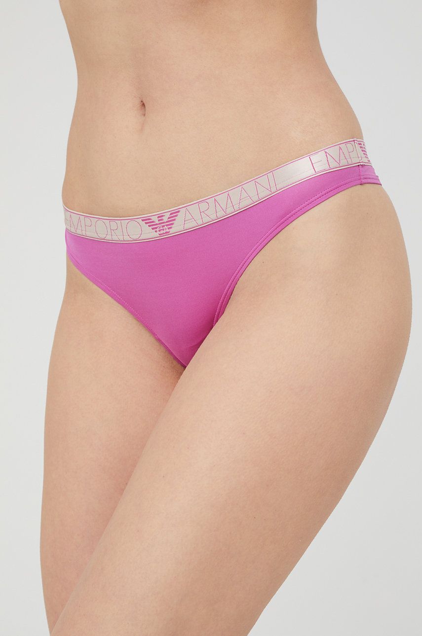 Emporio Armani Underwear tanga culoarea violet answear.ro imagine 2022 13clothing.ro