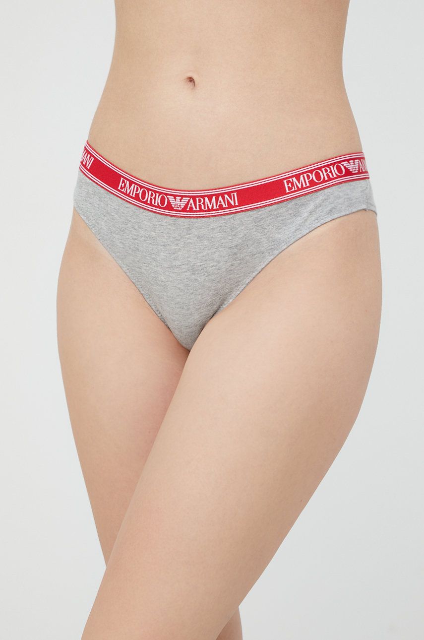 Emporio Armani Underwear chiloti brazilieni culoarea gri 2023 ❤️ Pret Super answear imagine noua 2022