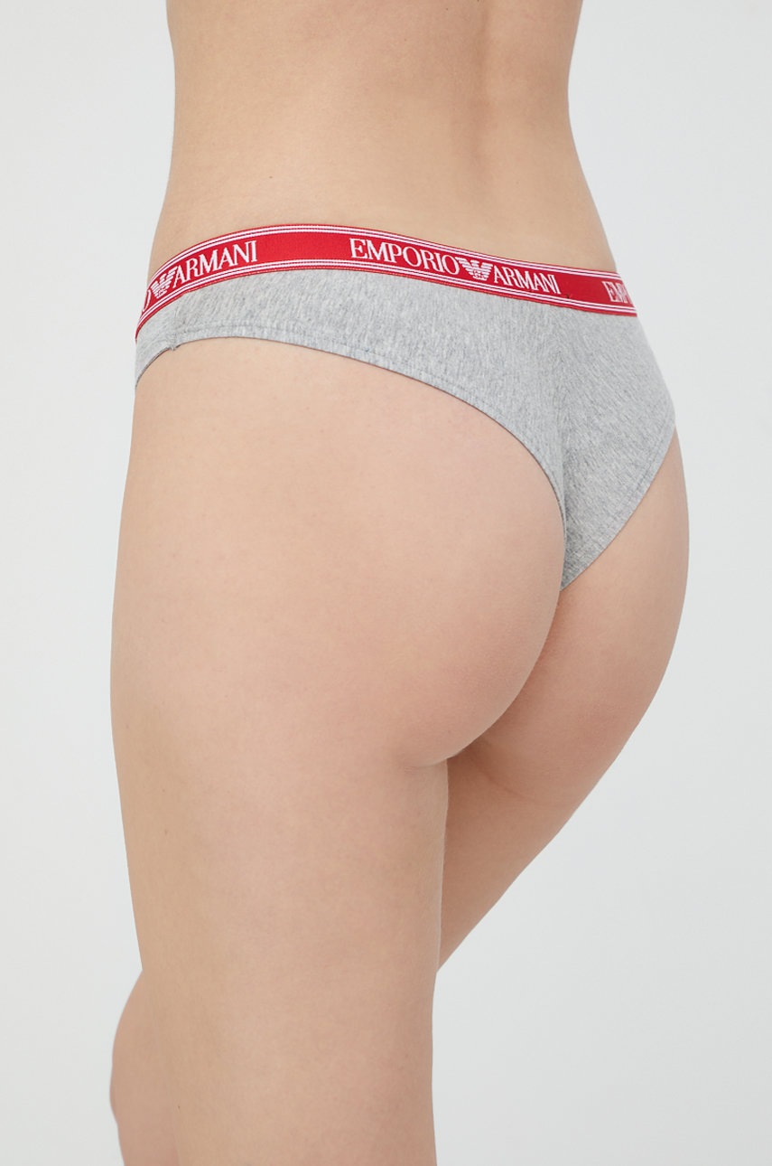 

Бразилианы Emporio Armani Underwear (2-pack) цвет серый