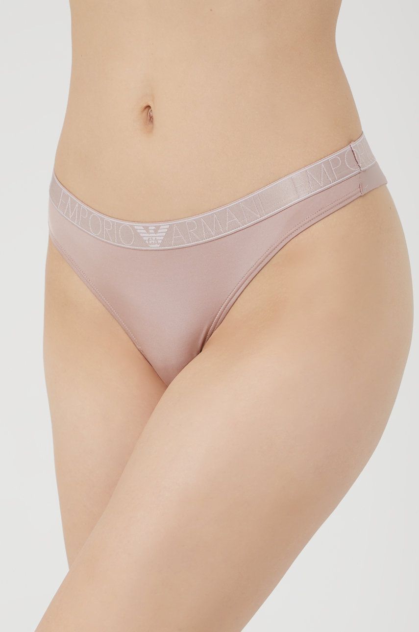 Emporio Armani Underwear chiloti brazilieni culoarea roz answear.ro imagine 2022 13clothing.ro