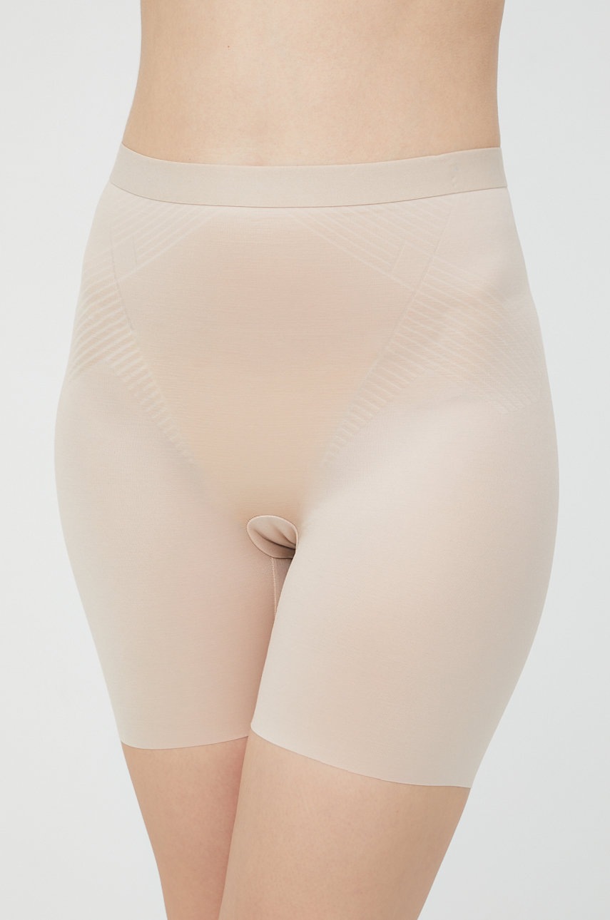 Spanx pantaloni scurti modelatori femei, culoarea bej