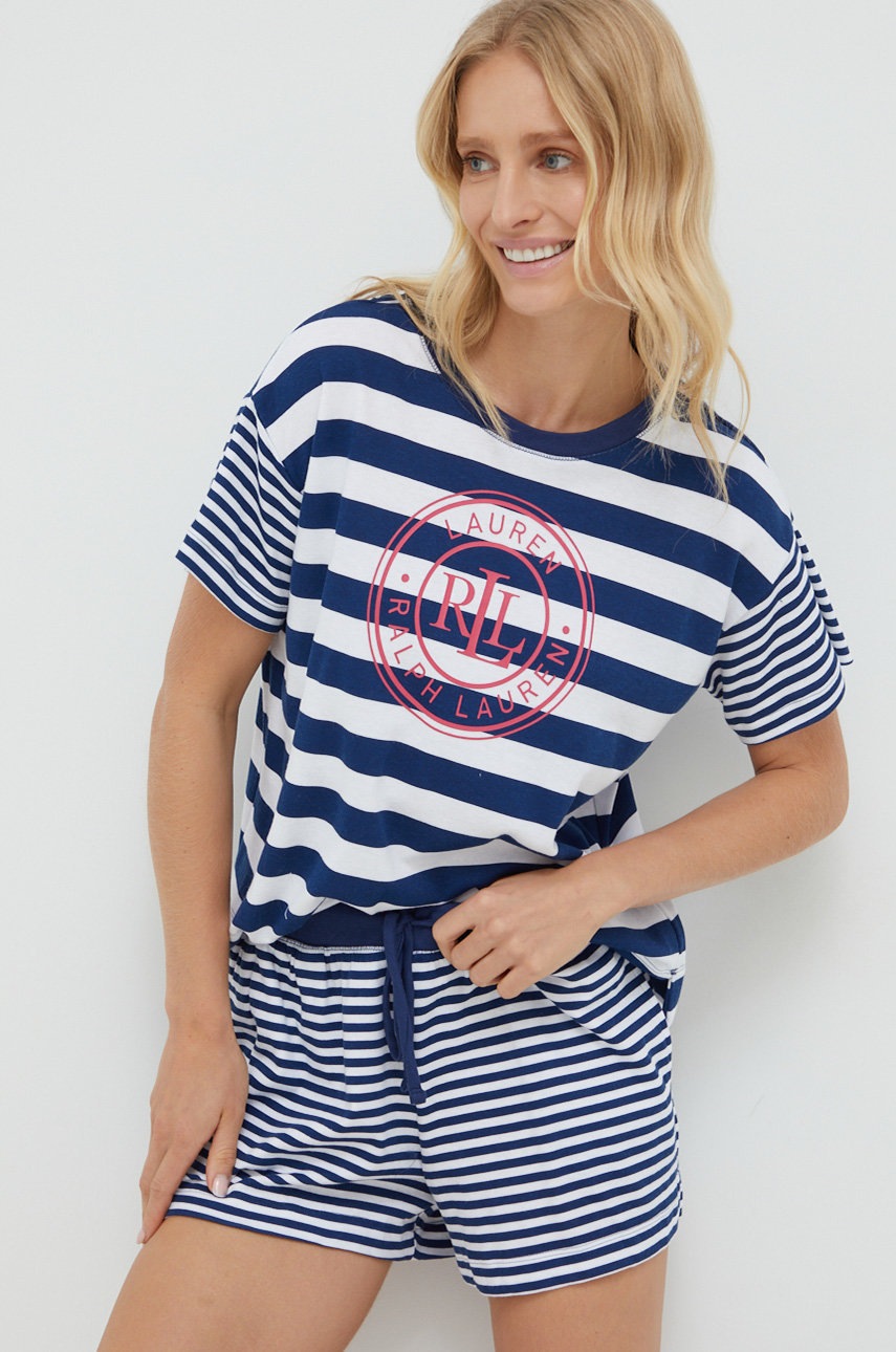 

Пижама Lauren Ralph Lauren дамска в тъмносиньо, Тъмносин