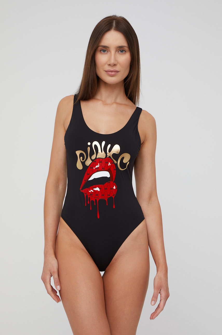 

Бански костюм Pinko в черно с мека чашка, Черен