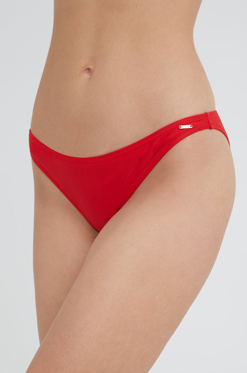 Pepe Jeans chiloti de baie Fabiola Bottom culoarea rosu