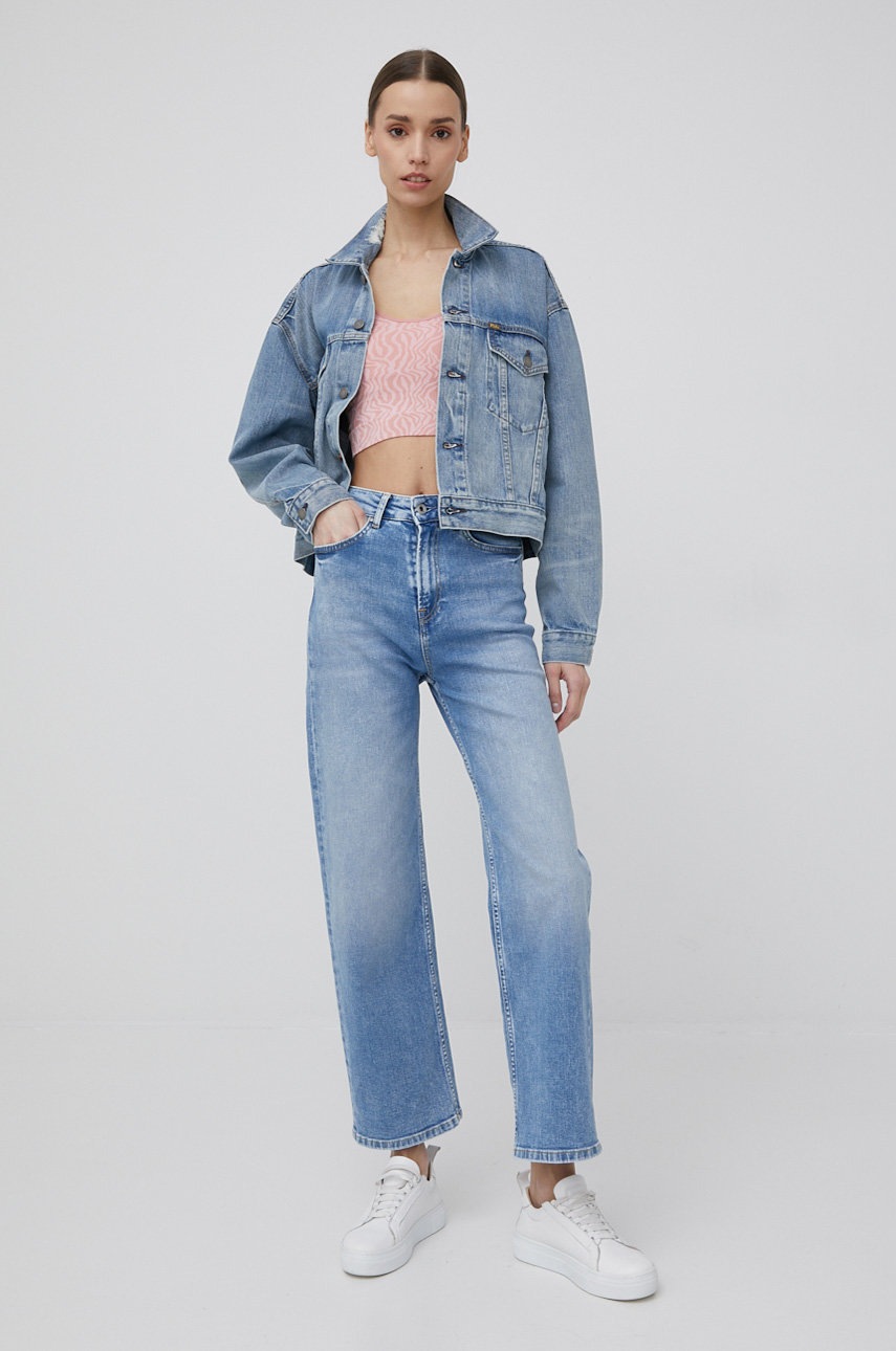

Топ Pepe Jeans Liv женский цвет розовый