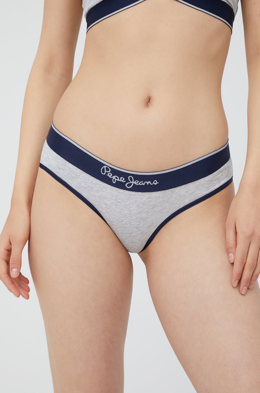 

Бикини Pepe Jeans Petal в сиво, Сив