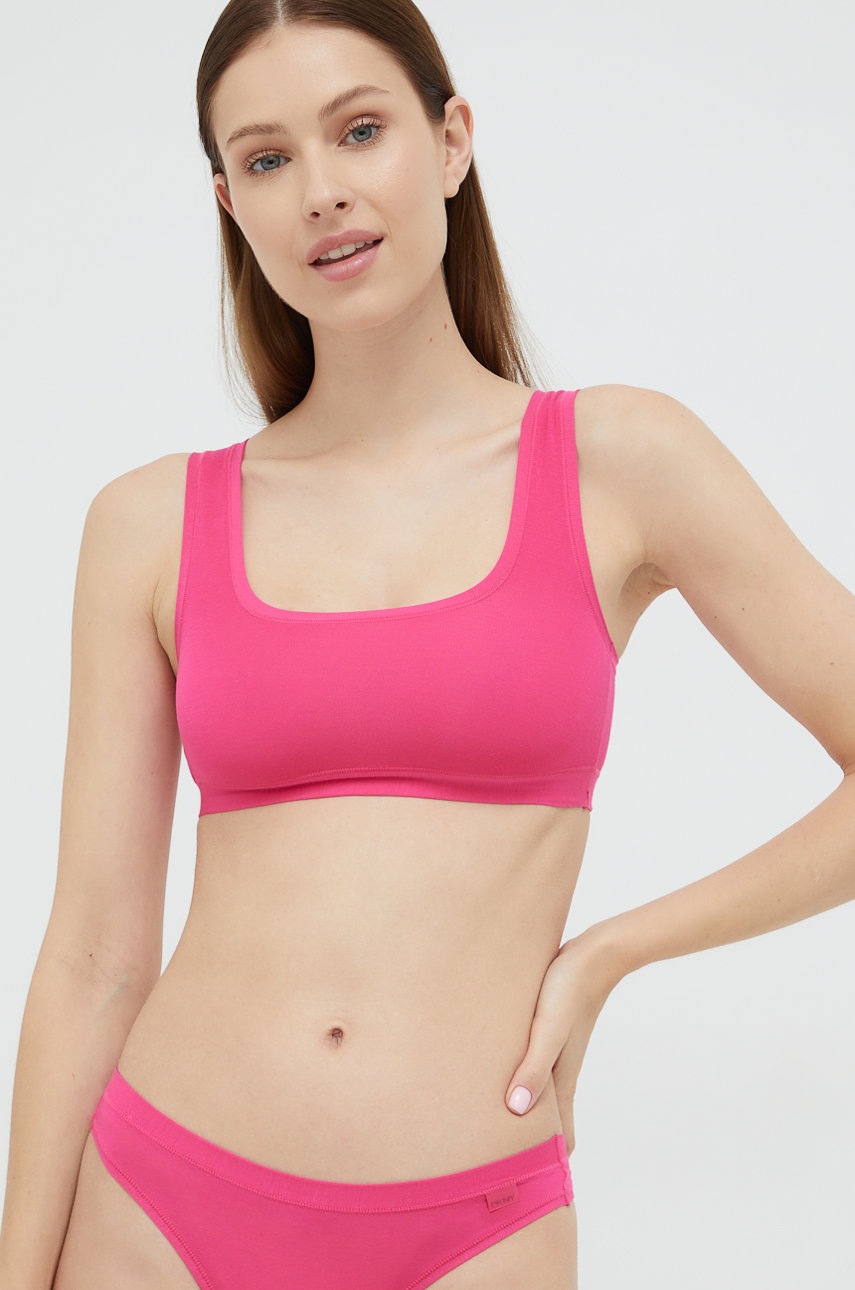 

Сутиен Dkny в розово с изчистен дизайн, Розов