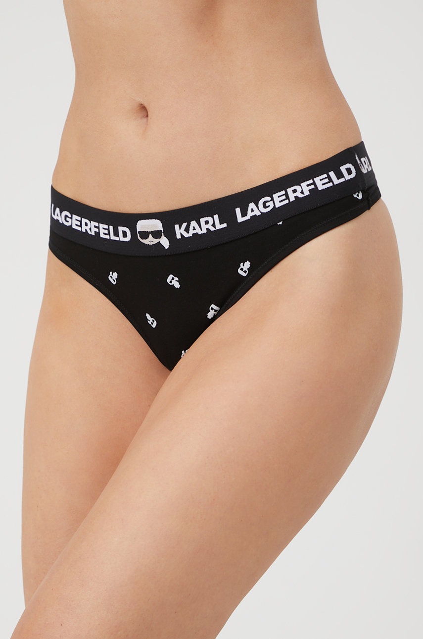 

Прашки Karl Lagerfeld в черно, Черен