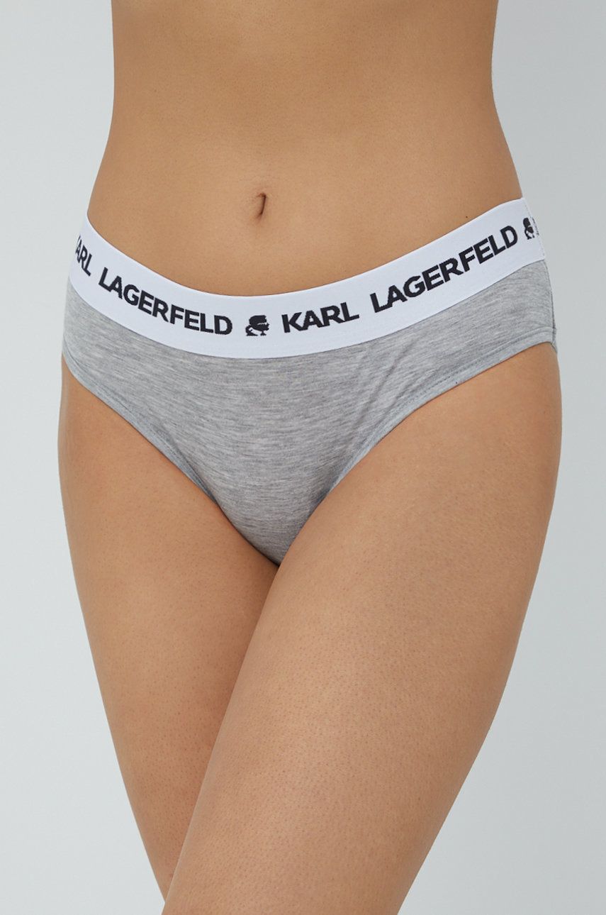 Karl Lagerfeld Chiloți (2-pack) culoarea gri