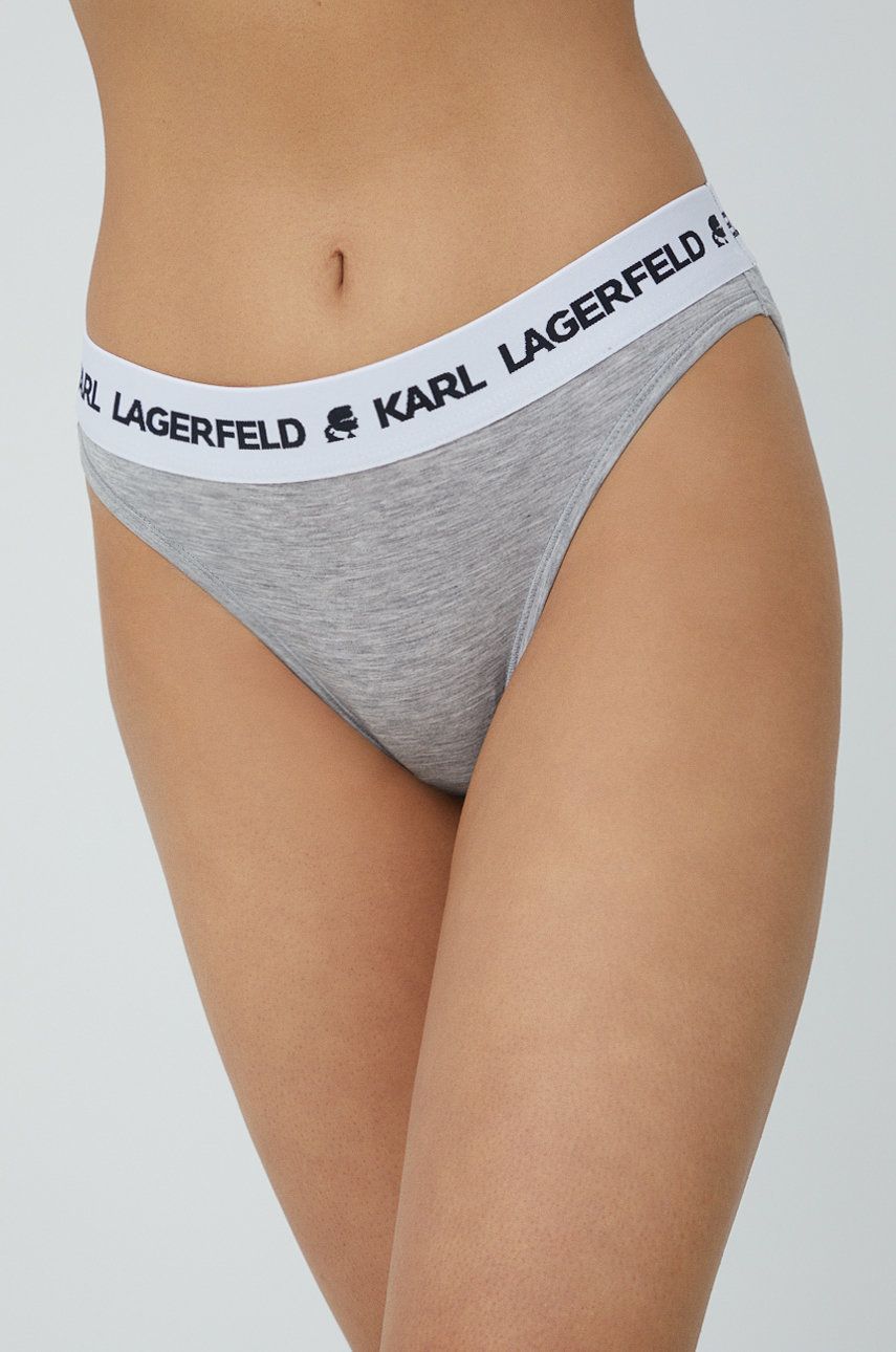 Karl Lagerfeld Chiloți (2-pack) culoarea gri answear.ro