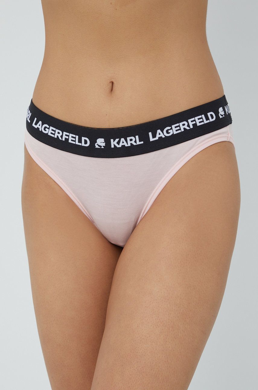 Karl Lagerfeld Chiloți (2-pack) culoarea roz answear.ro