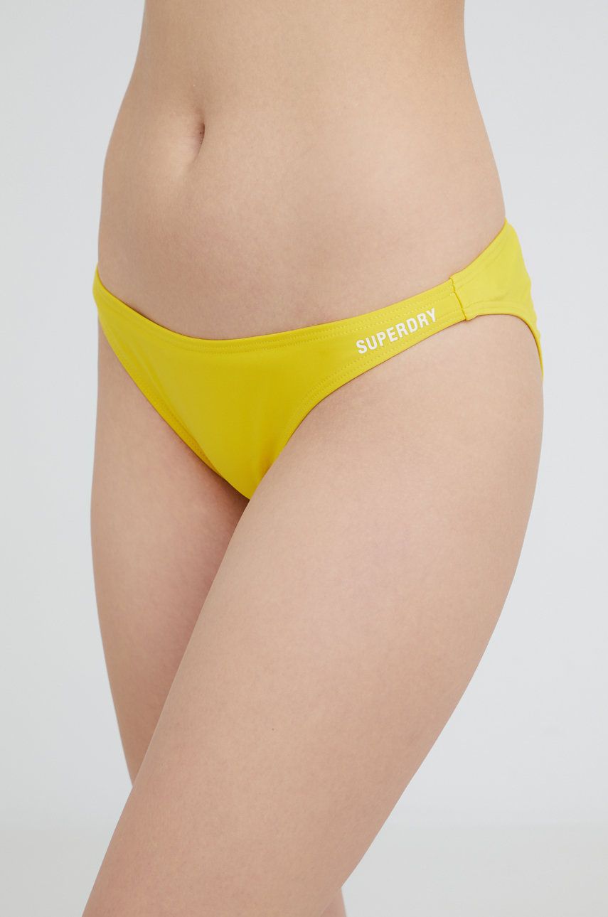 Superdry chiloti de baie culoarea galben