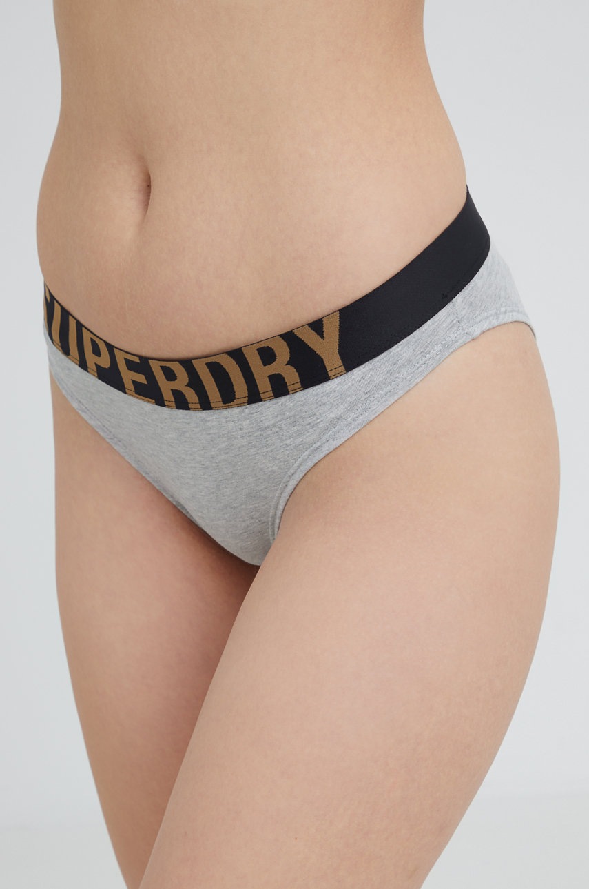 

Бикини Superdry в сиво, Сив