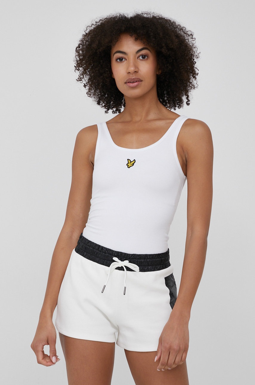 

Топ Lyle & Scott дамски в бяло, Бял